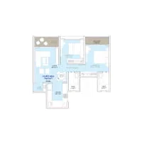 Codename Prospeeria Dudulgaon 2 BHK Floor Plan Image